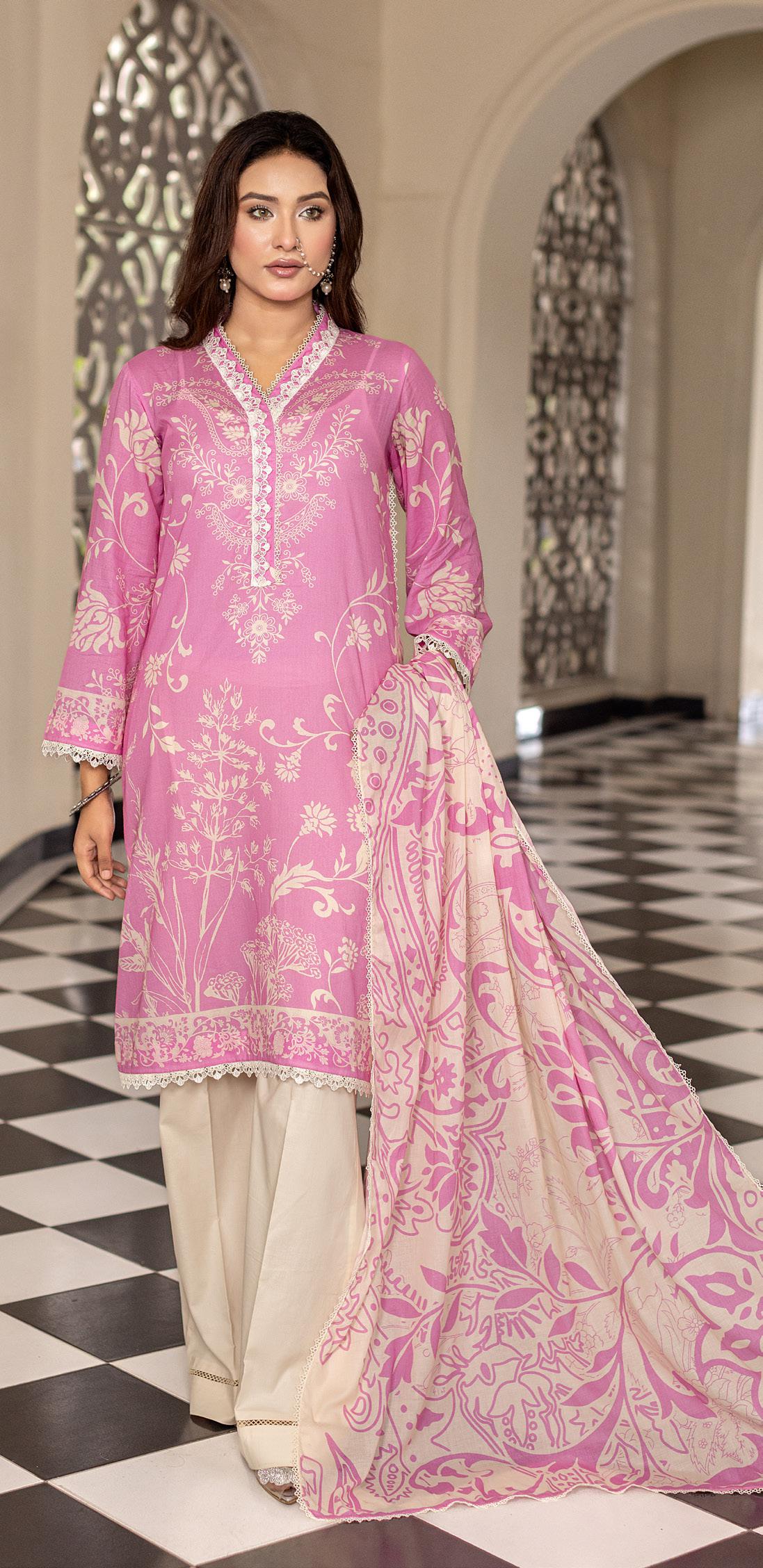 Noura - Printed - Lawn - 3pc - D105