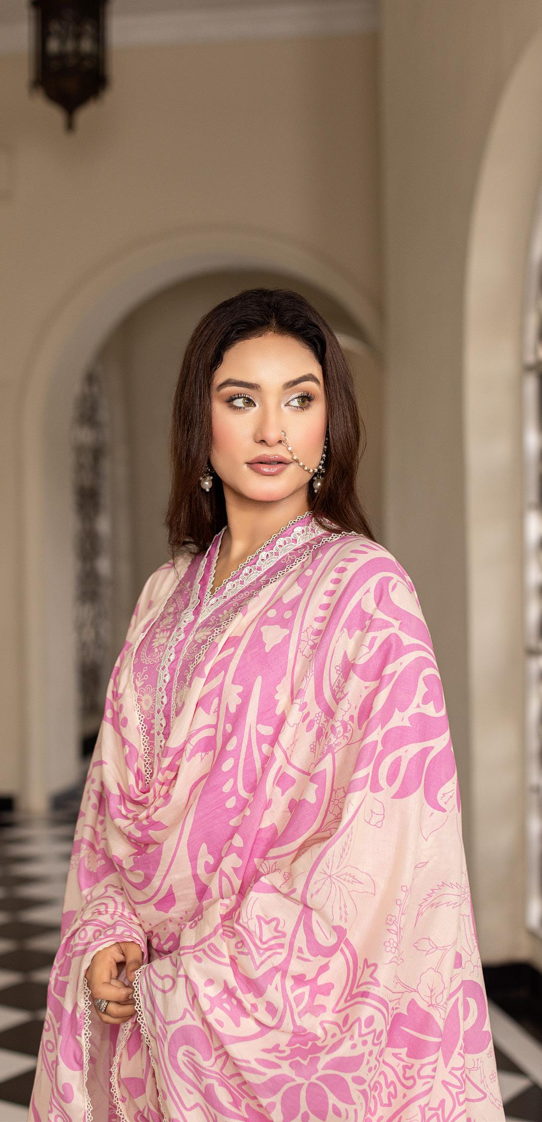 Noura - Printed - Lawn - 3pc - D105