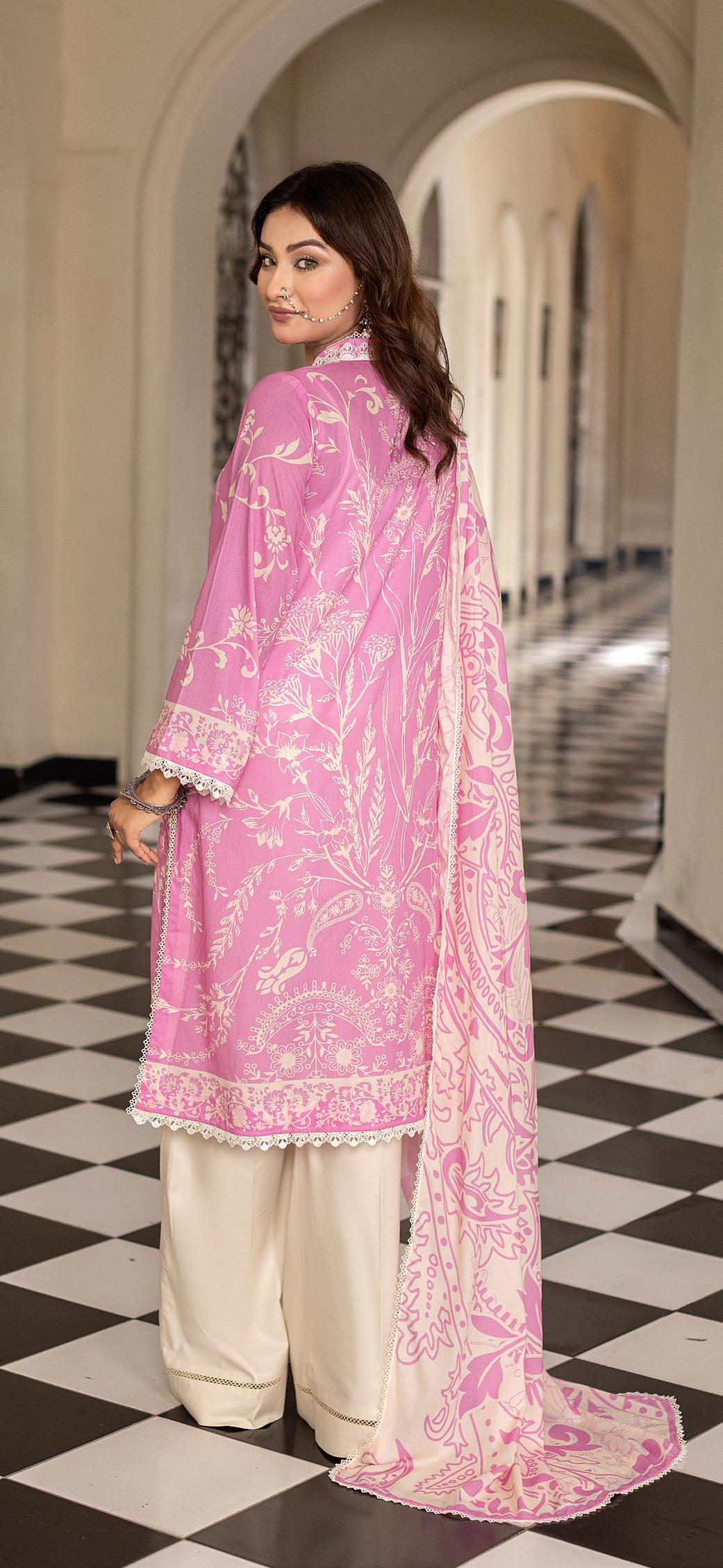 Noura - Printed - Lawn - 3pc - D105