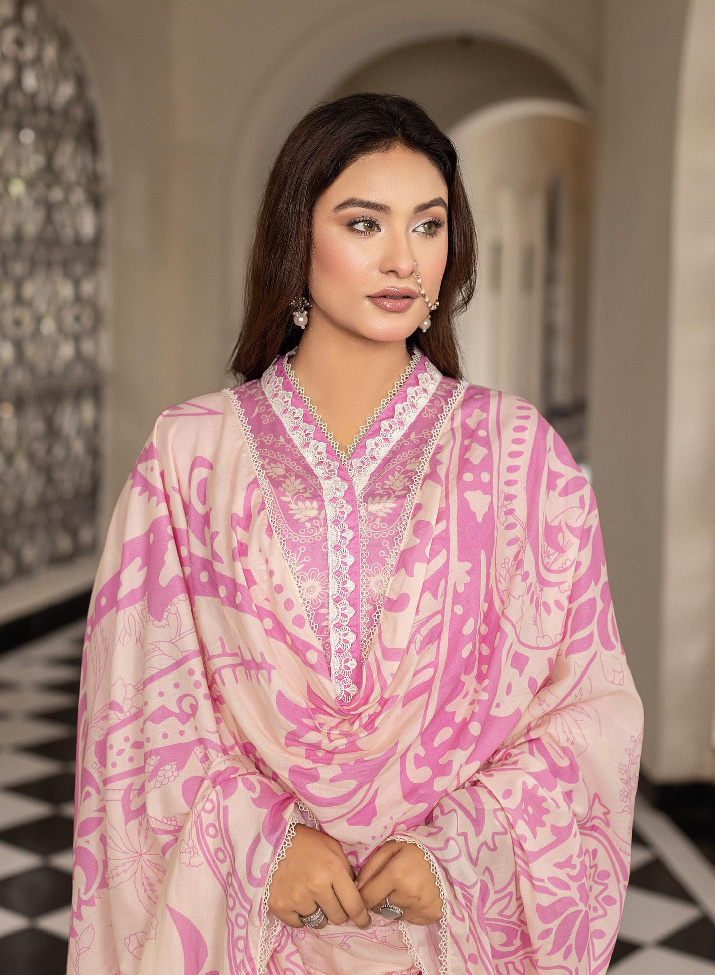 Noura - Printed - Lawn - 3pc - D105