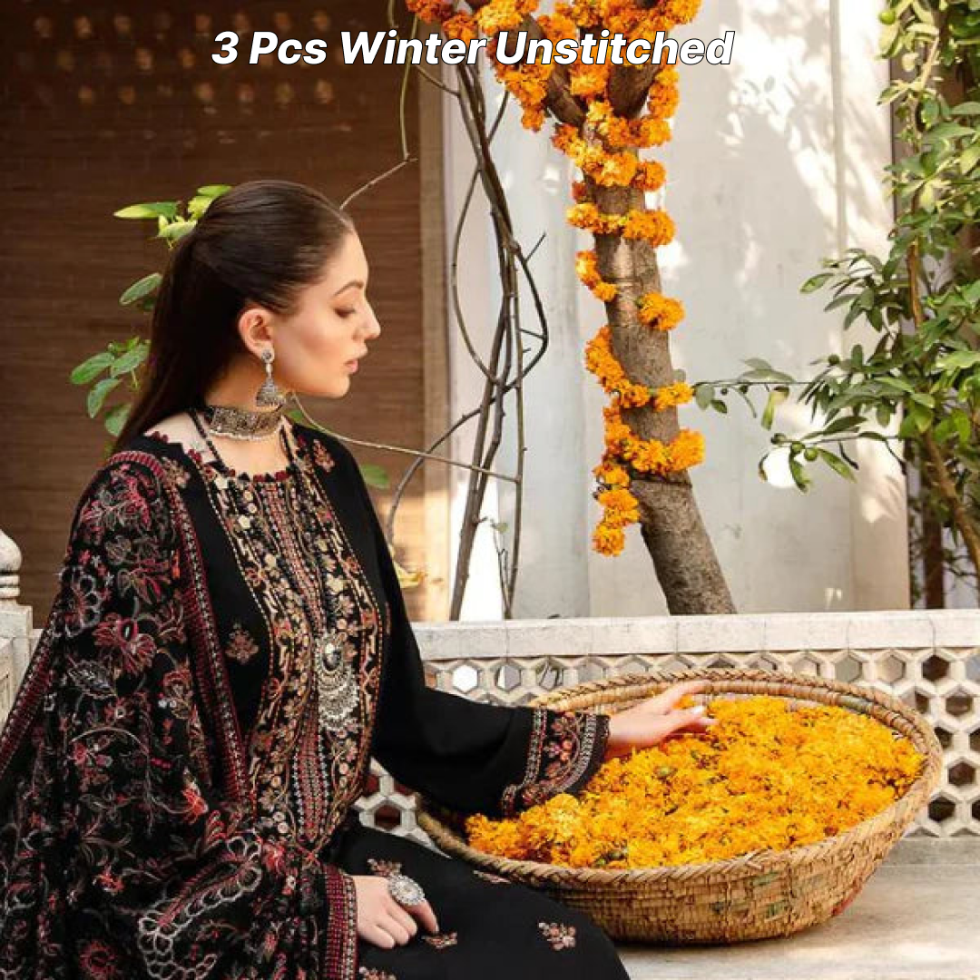 3Pc Winter Unstitched