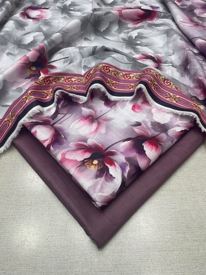 3Pc Slub Khaddar Unstitched Suit 24