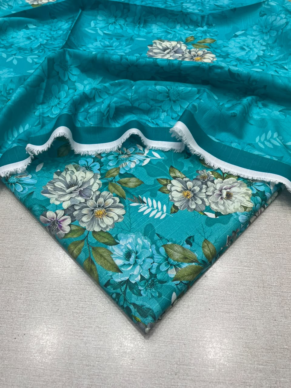 2Pc Slub Khaddar Kameez & Dupatta Suit 24