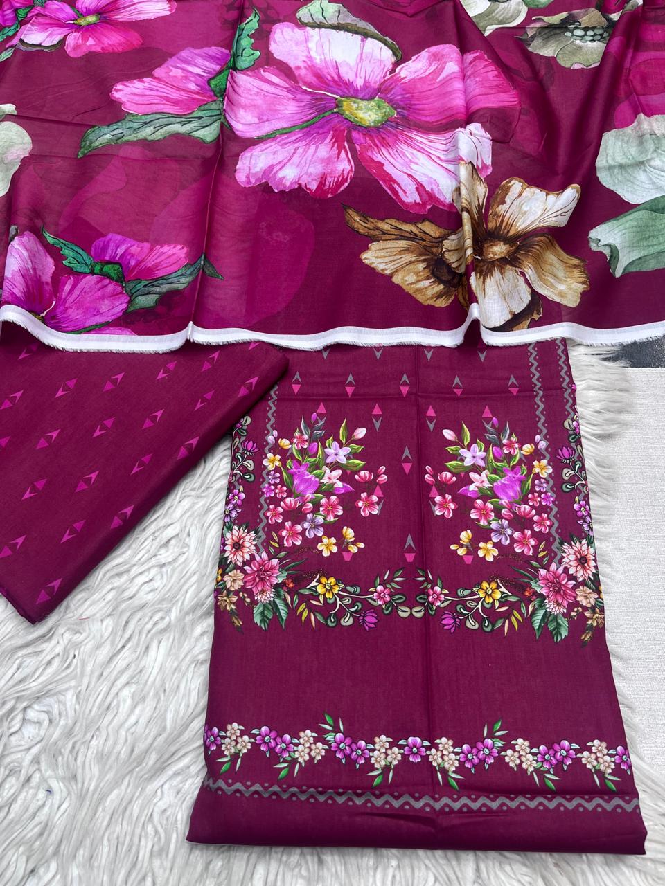 3 Peice Supima Lawn - #335