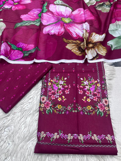 3 Peice Supima Lawn - #335