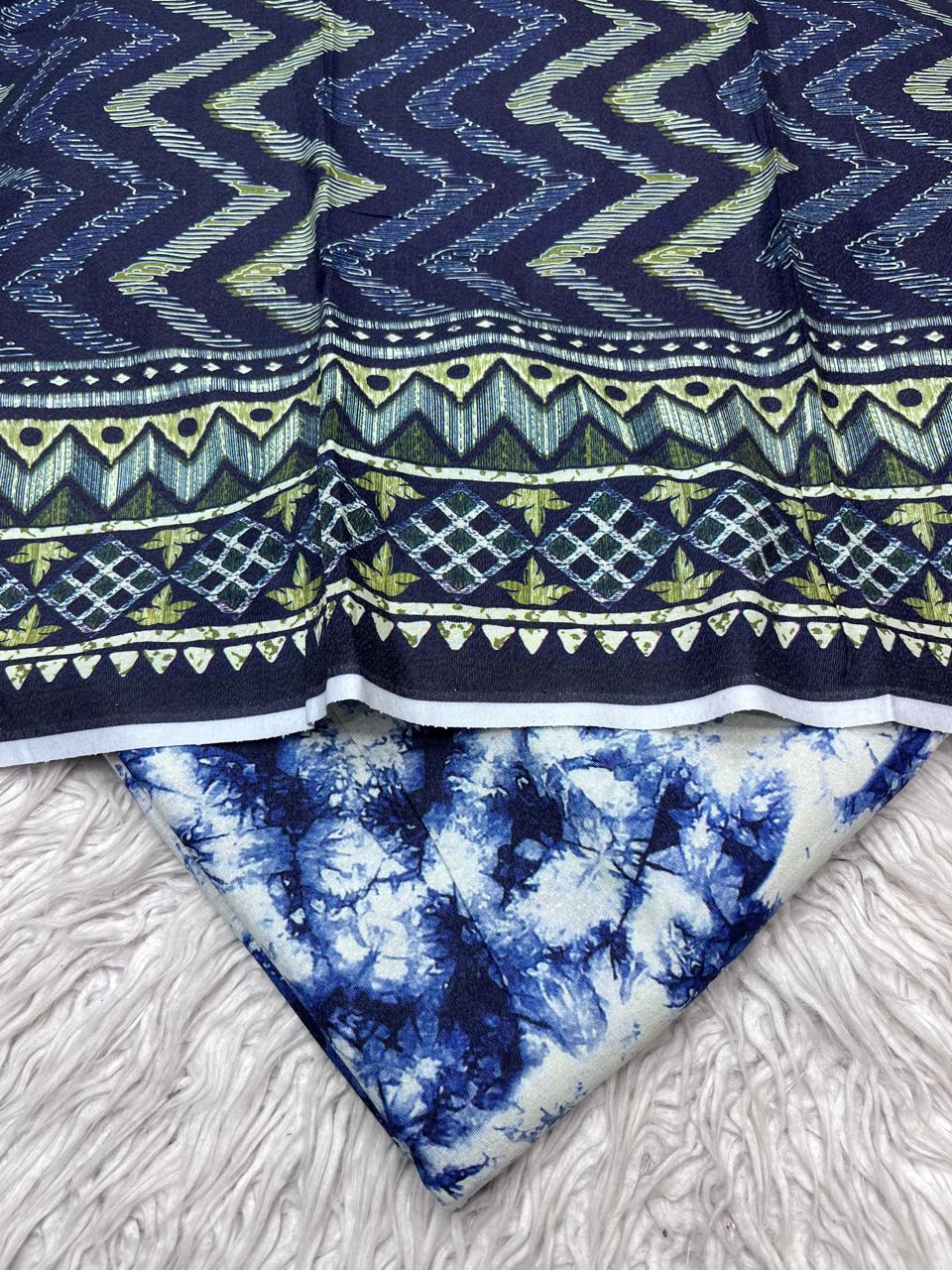 3PC KARANDI ALLOVER UNSTITCHED SUIT D-42317