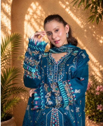 NOURA LUXURY ROYALE EMBROIDERED DRESS