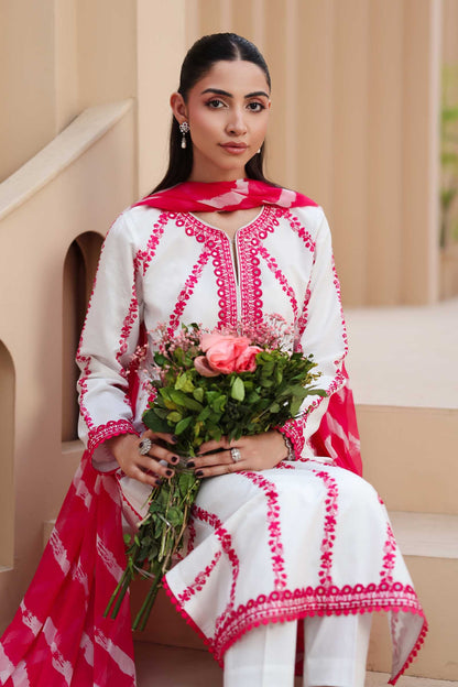 3Piece Embroidered Ricamo Dress