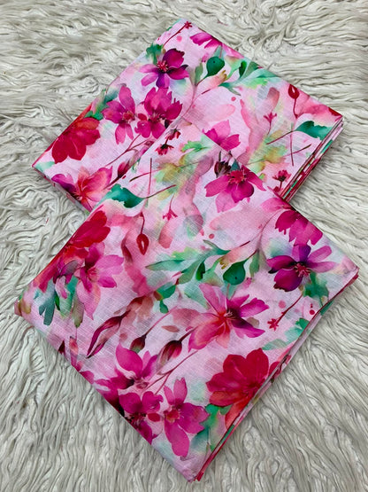2Pc Bana Dora Print Lawn Suit Vol-535