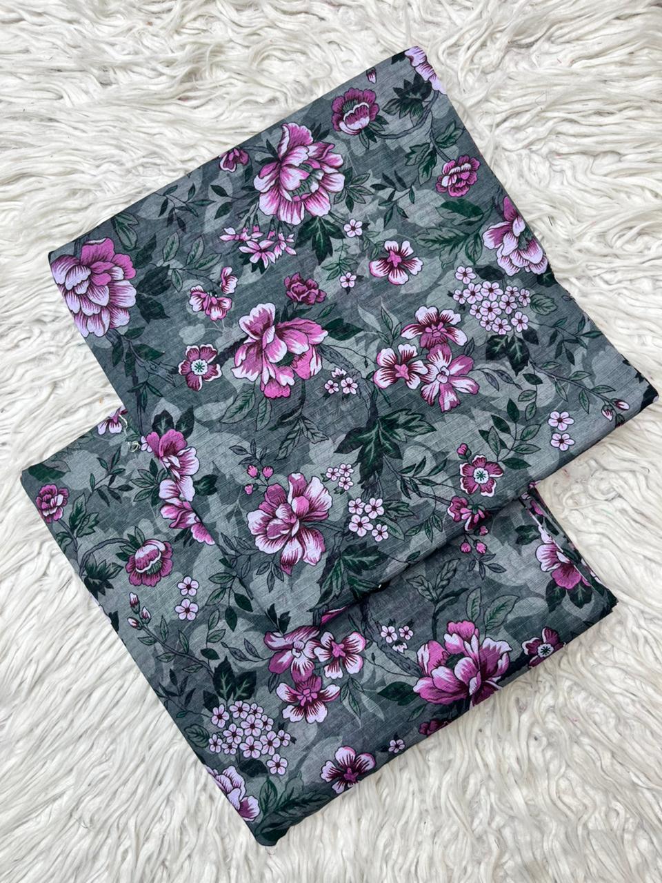 2Pc Lawn Bana Dora Suit Vol-0172