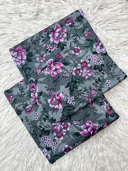 2Pc Lawn Bana Dora Suit Vol-0172