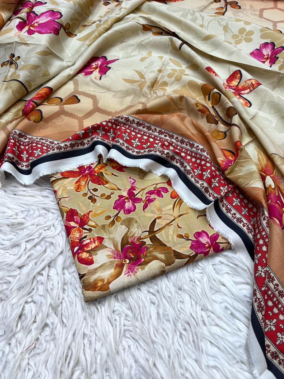2Pc BanaDoria Kameez & Duppata Suit  - 0069
