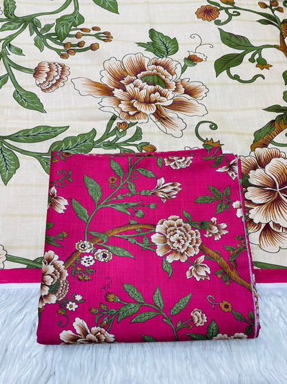 3Pc Slub Khaddar Allover Suit - 0102