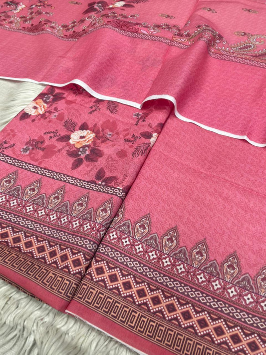 2Pc  Civic Lawn Kameez & Dupatta Vol-3126