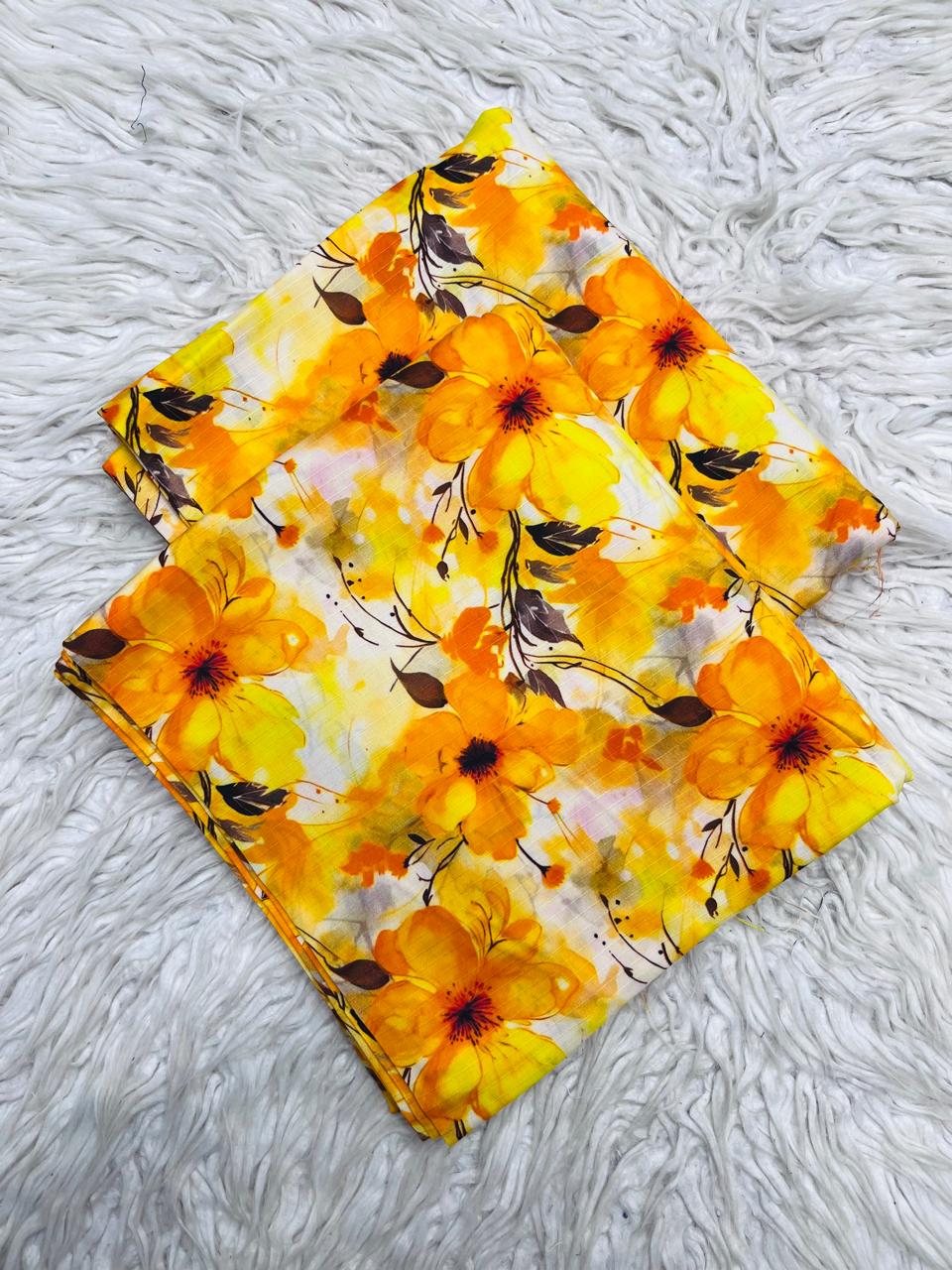 2Pc Bana Dora Linen Allover Suit Vol-401