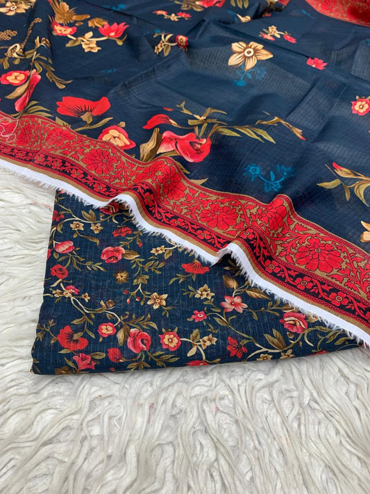 3Pc Lawn Bana Dora Suit Vol-0172