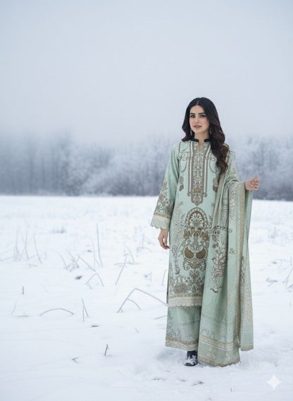 NOURA 3 PC UNSTITCHED SUIT VOL-0080