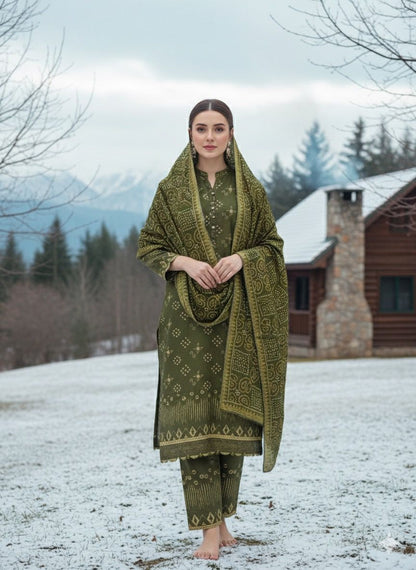 NOURA 3 PC UNSTITCHED SUIT VOL-0080
