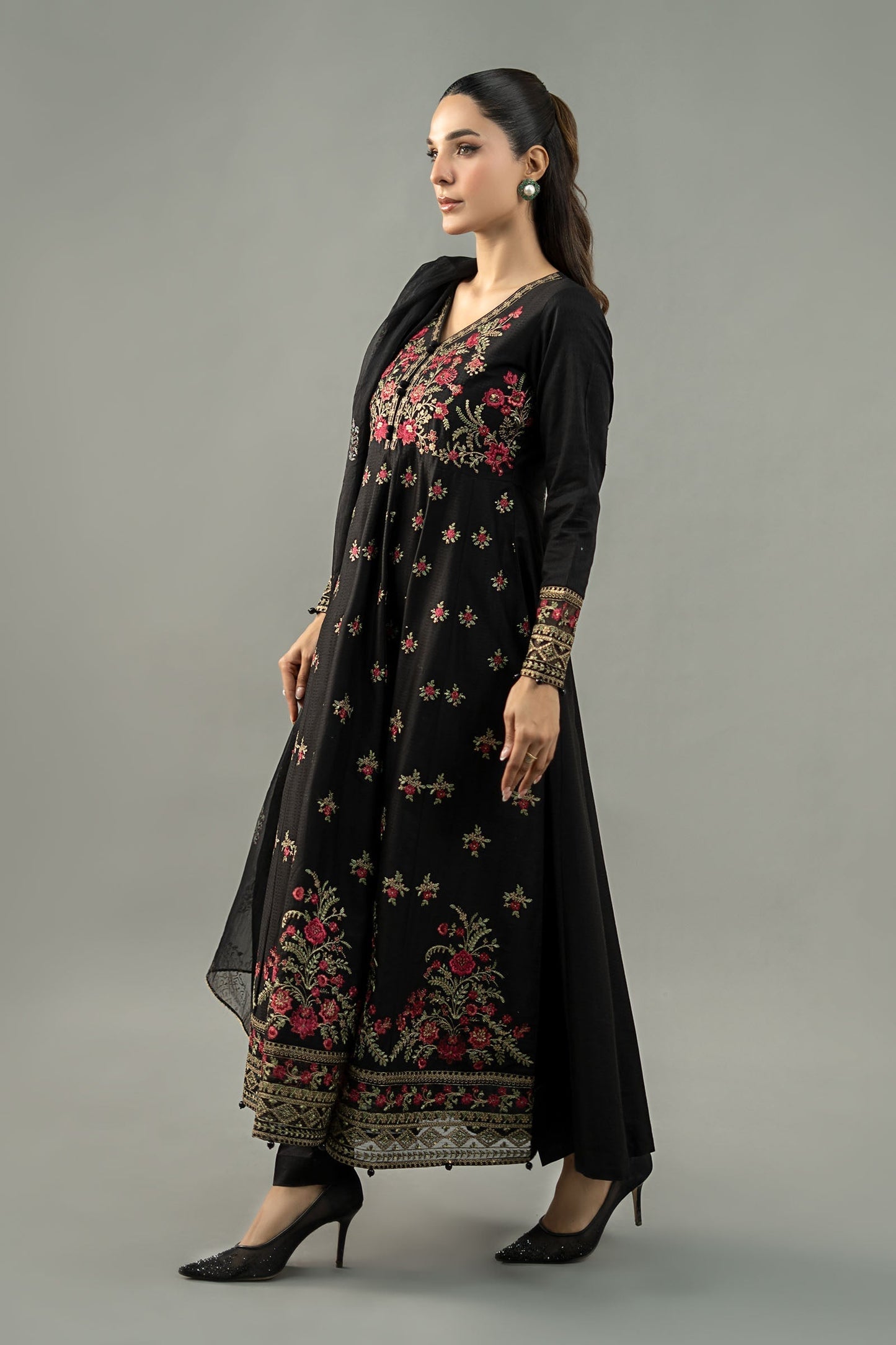 3Piece Embroidered Ricamo Dress