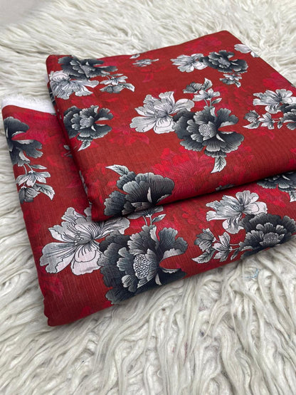 2Pc Lawn Bana Dora Digital Printed Suit Vol-18