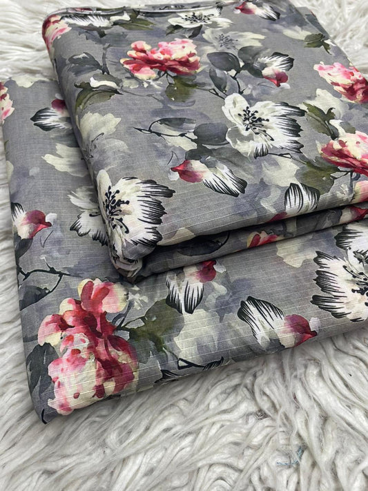 2Pc Lawn Bana Dora Digital Printed Suit Vol-18