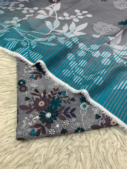 3Pc Lawn Bana Dora Suit Vol-0174