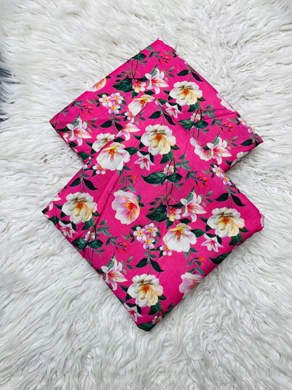 2 PC  Slub Khaddar Allover Unstitched Suit D#43616