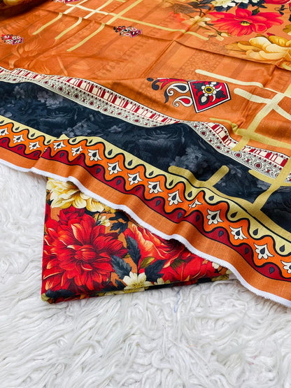 3 PC Slub Khaddar Allover Suit Vol-0101