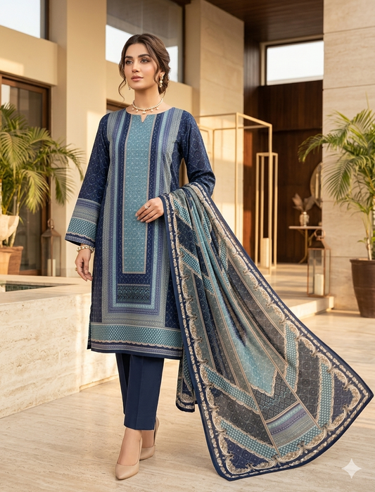 Noura Premium Lawn 3pc -1028