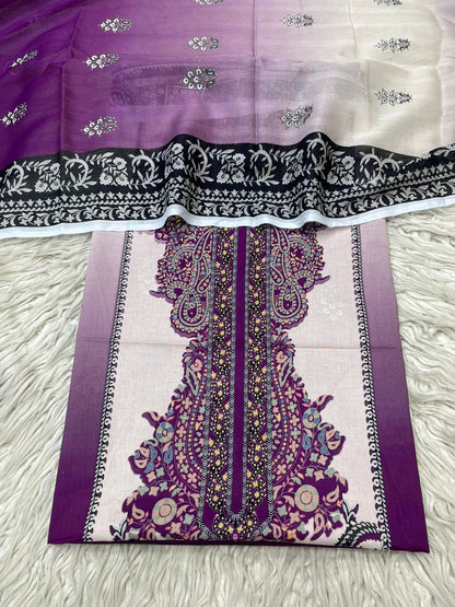 2Pc Bin Noor Fab Lawn Kameez & Dupatta Vol-64
