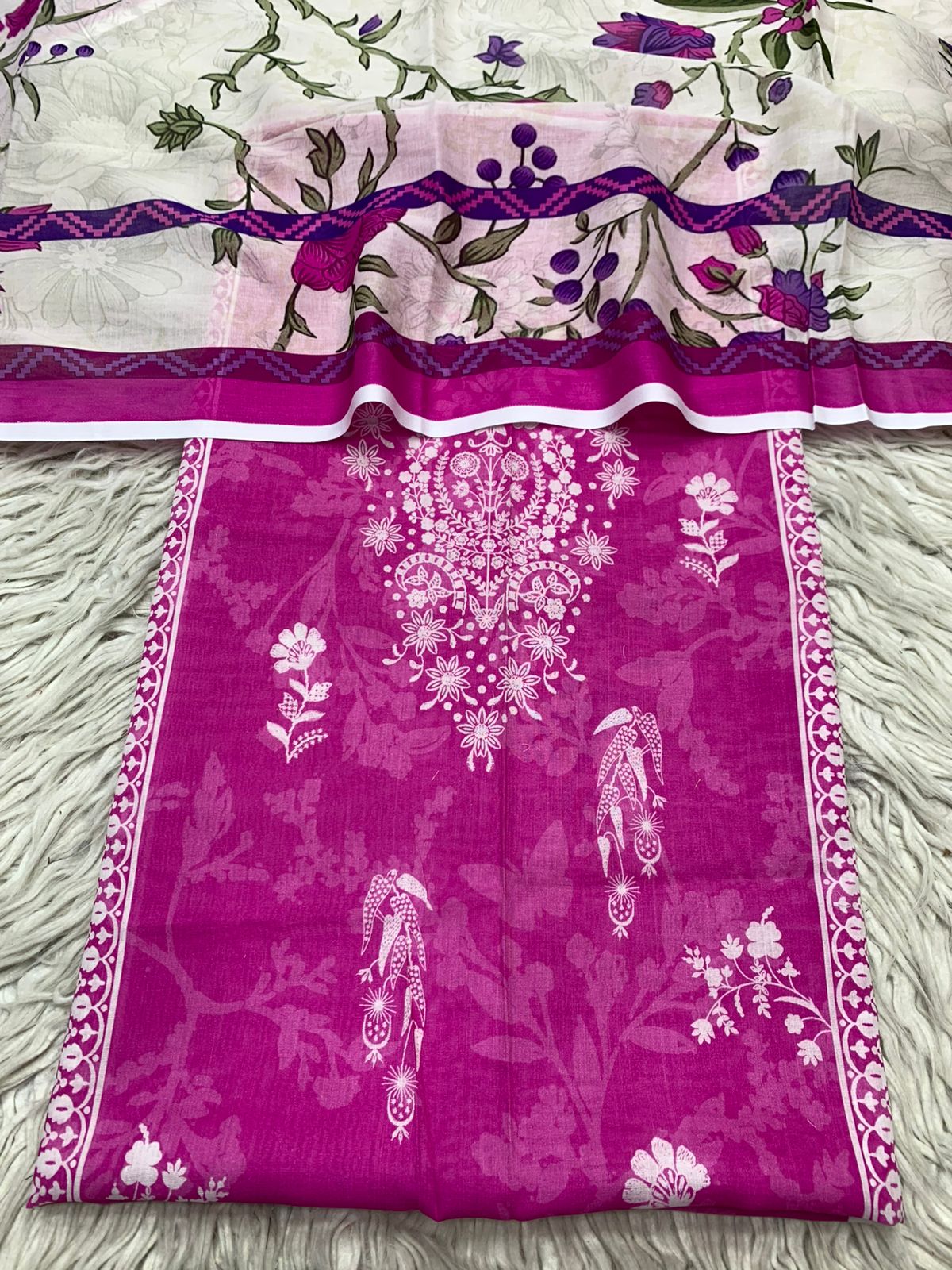 2Pc Sapphire Lawn Kameez & Duppata 3204