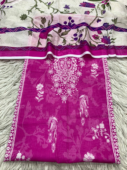 2Pc Sapphire Lawn Kameez & Duppata 3204