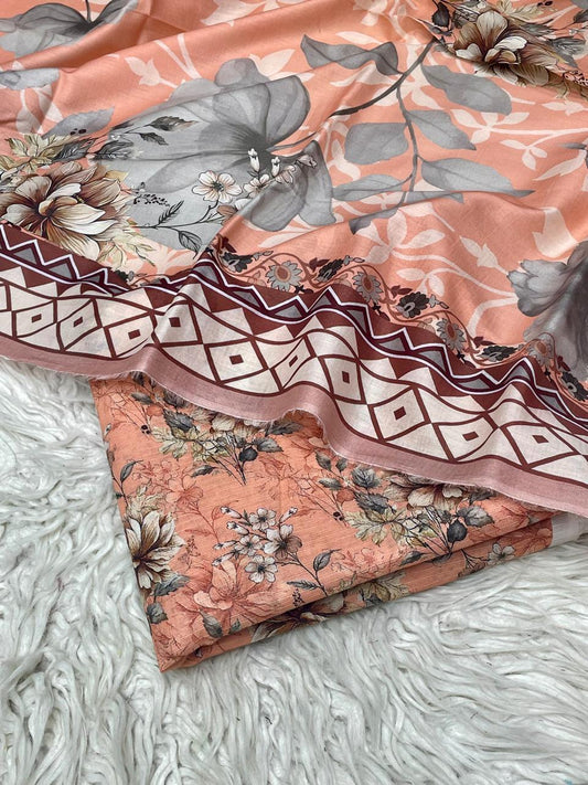 3Pc Sapphire Bana Dora Lawn Suit Vol-0119