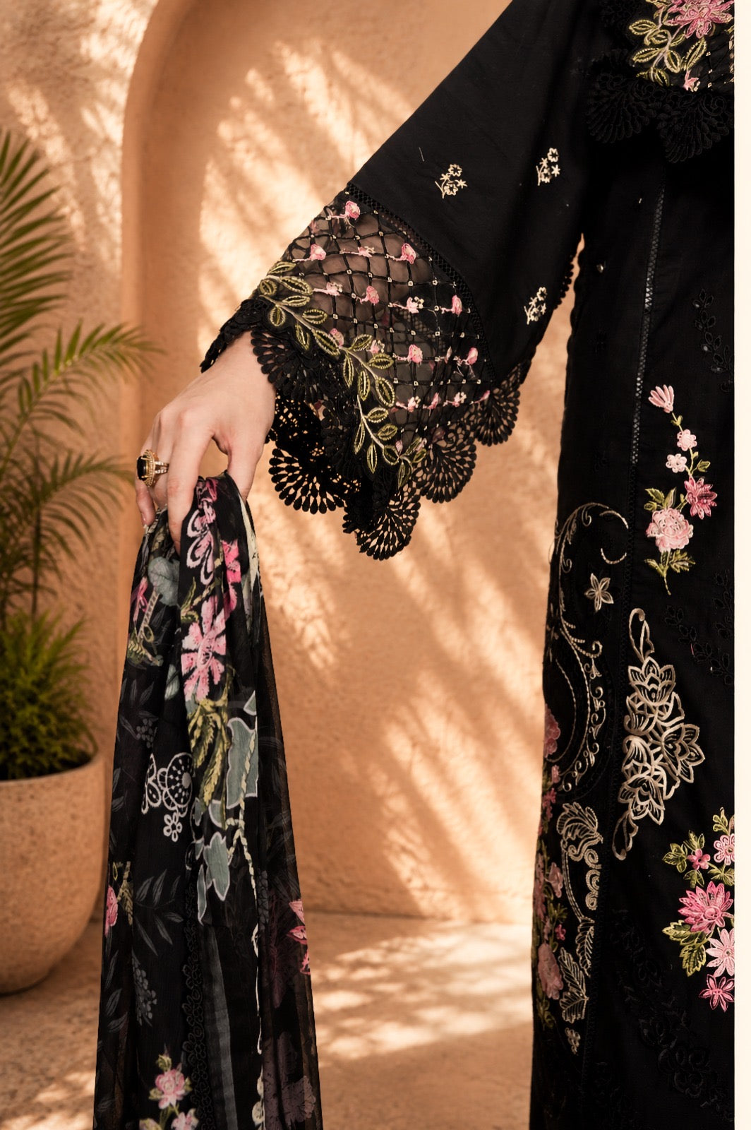 NOURA LUXURY ROYALE EMBROIDERED DRESS