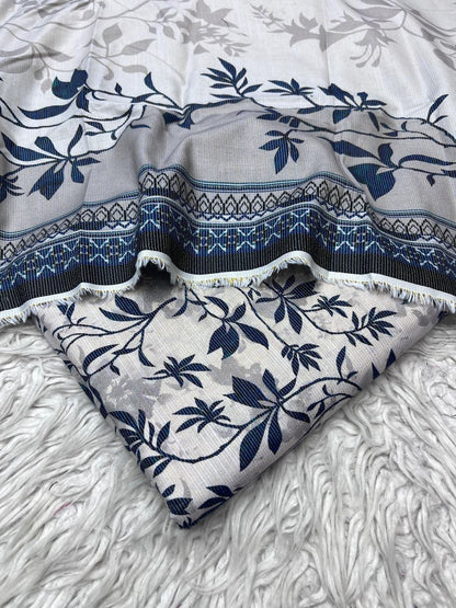 3Pc Chamki Khaddar Allover Unstitched Suit Vol-0136