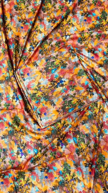 2 PC Shemray Allover Unstitched Suit #32846