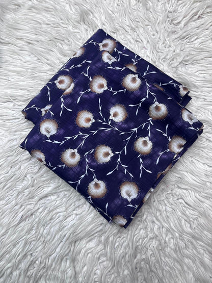 2Pc Bana Dora Linen Allover Suit Vol-3171