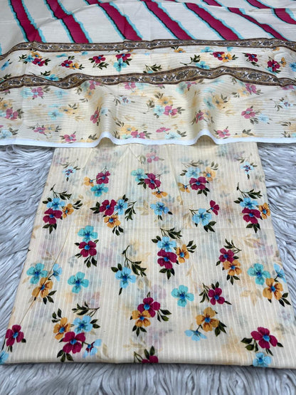 2Pc Sapphire Lawn Bana Dora Kameez & Printed Lawn Duppata Vol-3204