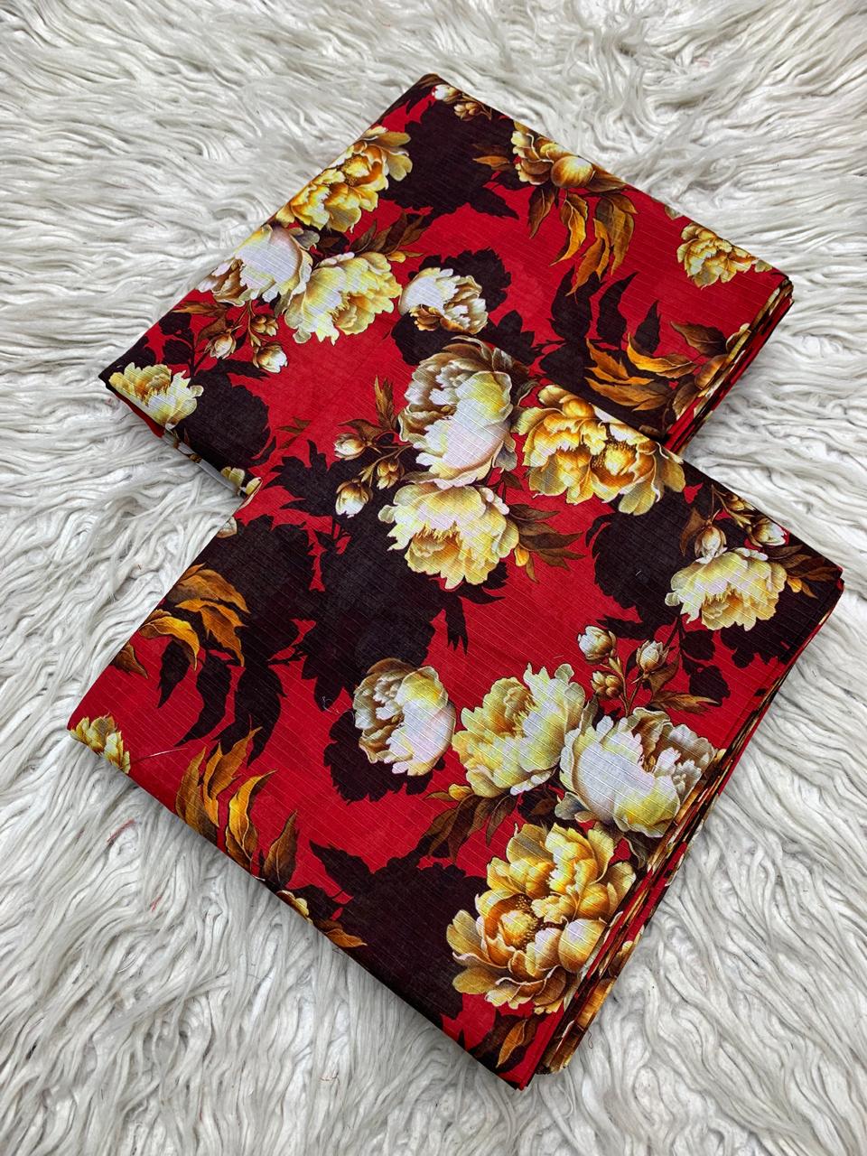 2Pc Sapphire Lawn Bana Dora Unstitched Suit Vol-479