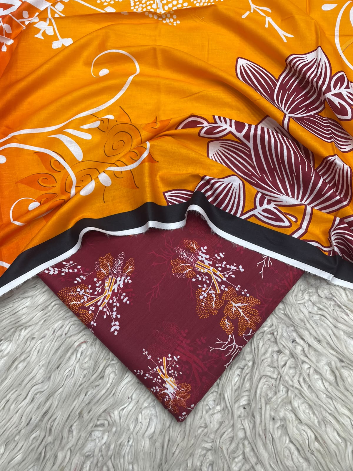 3Pc Same Digital Printed Lawn Suit 487
