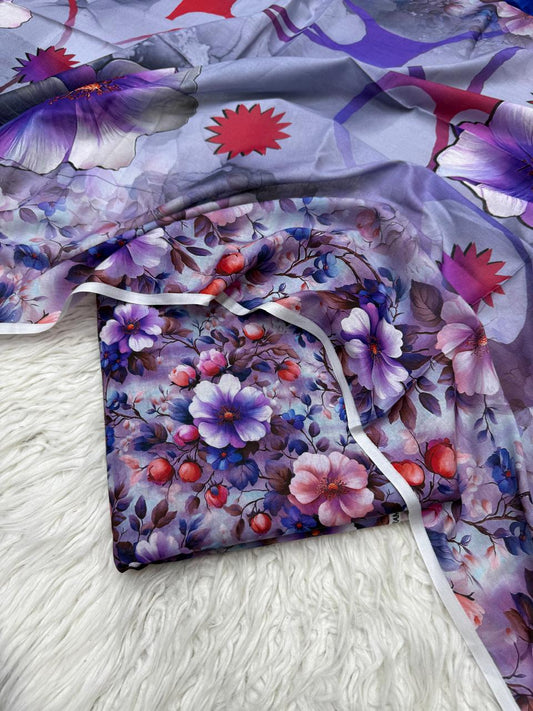 3Pc Supima Lawn Suit Vol-0011