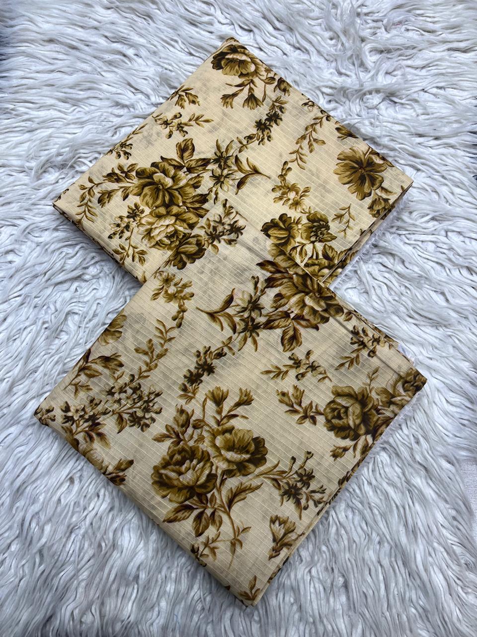 2Pc Sapphire Lawn Bana Dora Allover Unstitched Suit Vol-32