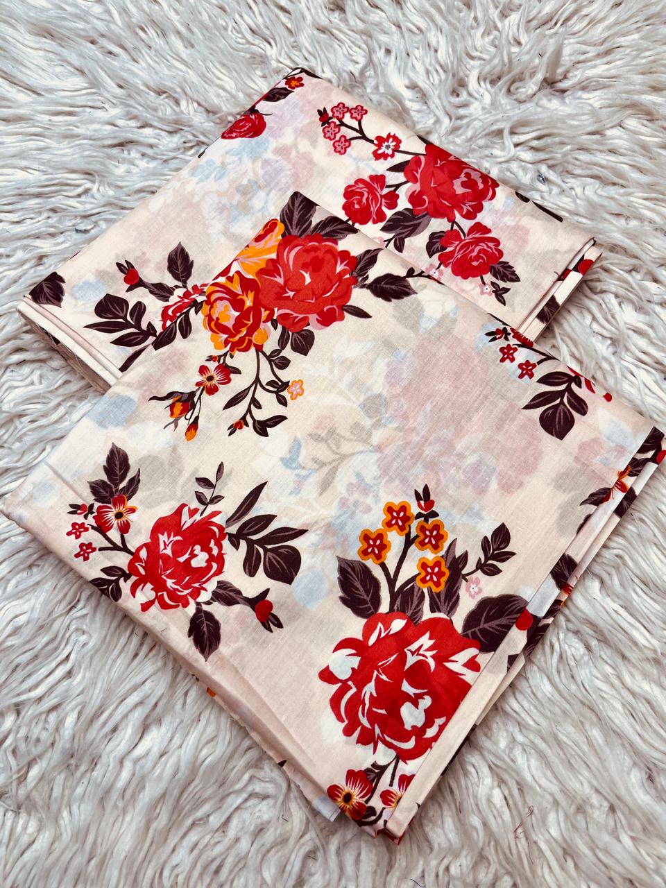 2PC Lawn Allover Digital Printed Unstitched Suit Vol-6178