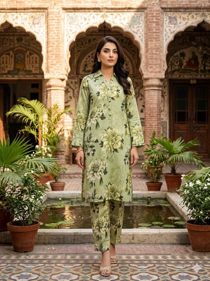 2Pc Chamki Lawn Digital Printed Suit 495