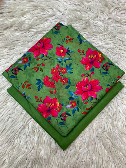 2Pc Printed Lawn Unstitched Suit 15
