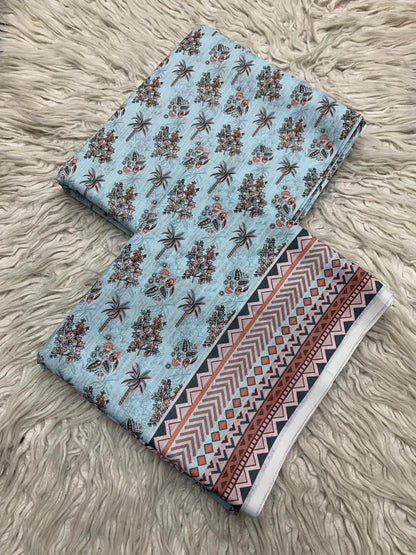 2Pc Sapphire Lawn Bana Dora Unstitched Suit Vol-05