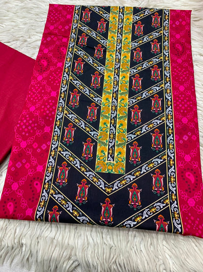 2Pc Bin Noor Fab Print Lawn Suit Vol-66