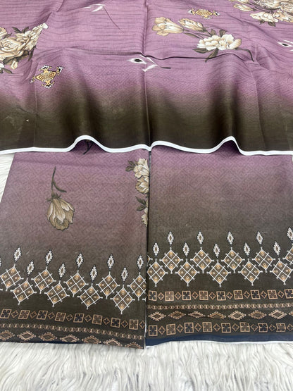 2Pc  Civic Lawn Kameez & Dupatta Vol-3193