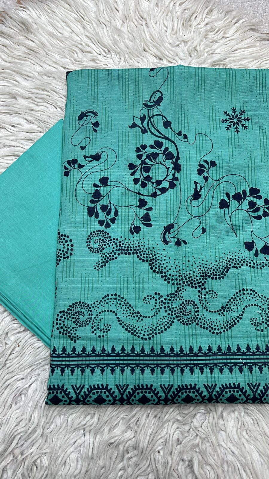 2pc Lawn Bana Dora Kameez & Dyed Trouser Suit Vol-709 A