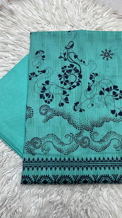 2pc Lawn Bana Dora Kameez & Dyed Trouser Suit Vol-709 A